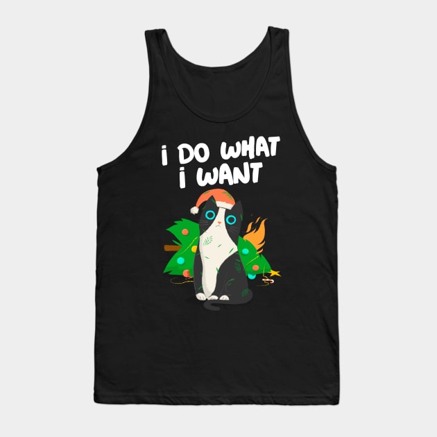 i do what i want - Cat Christmas Tank Top by FromBerlinGift